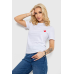 Футболка жіноча з принтом, колір білий, 238R57482 XXL, 52, XXL
