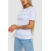 Футболка жіноча з принтом, колір білий, 238R57400 XXL, 52, XXL