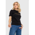 Футболка жіноча з принтом, колір чорний, 238R57399 XL, 50, XL