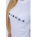 Футболка жіноча з принтом, колір білий, 238R57396 XL, 50, XL