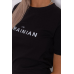 Футболка жіноча з принтом, колір чорний, 238R57383 XL, 50, XL