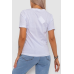 Футболка жіноча з принтом, колір білий, 238R57383 XL, 50, XL