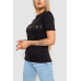 Футболка жіноча з принтом, колір чорний, 238R57379 XXL, 52, XXL