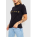 Футболка жіноча з принтом, колір чорний, 238R57378 XXL, 52, XXL