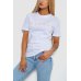 Футболка жіноча з принтом, колір білий, 238R57378 XL, 50, XL