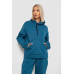 Спортивний костюм жіночий на флісі, колір синій, 238R5726 XXXL, 54, XXXL