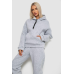 Спортивний костюм жіночий на флісі, колір сірий, 238R5726 XXL, 52, XXL