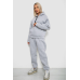 Спортивний костюм жіночий на флісі, колір сірий, 238R5726 XXL, 52, XXL