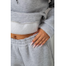 Спортивний костюм жіночий на флісі, колір сірий, 238R5726 XXXL, 54, XXXL