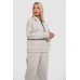 Спортивний костюм жіночий на флісі, колір сіро-оливковий, 238R5726 XXL, 52, XXL