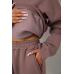 Спортивний костюм жіночий на флісі, колір мокко, 238R5726 XL, 50, XL