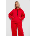 Спортивний костюм жіночий на флісі, колір червоний, 238R5726 XXL, 52, XXL