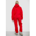 Спортивний костюм жіночий на флісі, колір червоний, 238R5726 XXXL, 54, XXXL