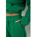 Спортивний костюм жіночий на флісі, колір зелений, 238R5726 XL, 50, XL