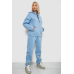 Спортивний костюм жіночий на флісі, колір блакитний, 238R5726 XL, 50, XL