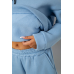 Спортивний костюм жіночий на флісі, колір блакитний, 238R5726 XXL, 52, XXL