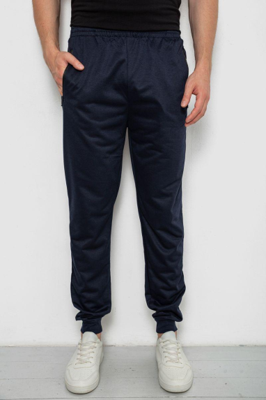 Спорт штани чоловічі, колір темно-синій, 244R4779 XL