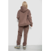 Спортивний костюм жіночий на флісі, колір темно-бежевий, 238R5715 XXL, 52, XXL