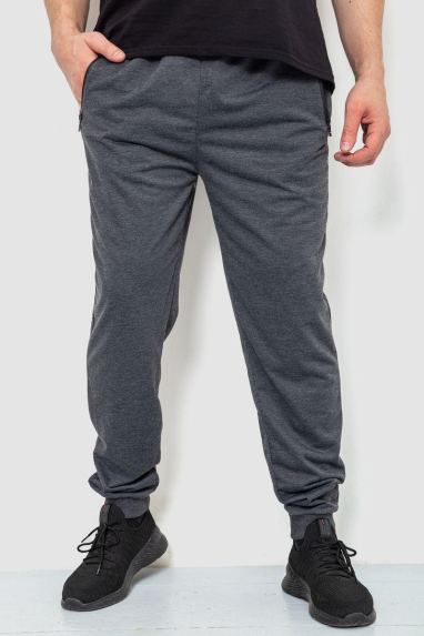 Спорт штани чоловічі, колір темно-сірий, 244R4779 4XL, 4XL, 4XL