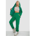 Спортивний костюм жіночий на флісі, колір зелений, 238R5715 XXL, 52, XXL