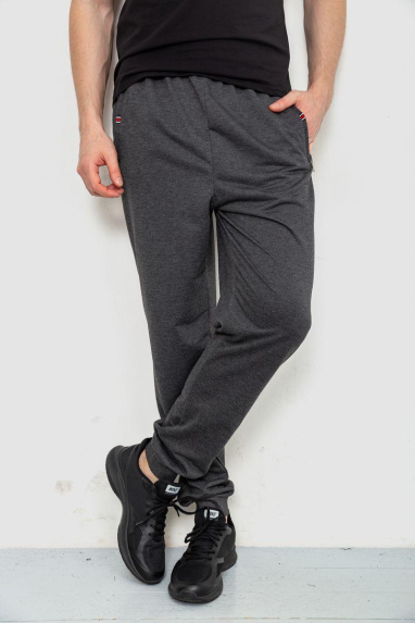 Спорт чоловічі штани, колір темно-сірий, 244R4770 XXXL, 54, XXXL