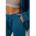 Спортивний костюм жіночий на флісі, колір синій, 238R5715-1 XXXL, 54, XXXL
