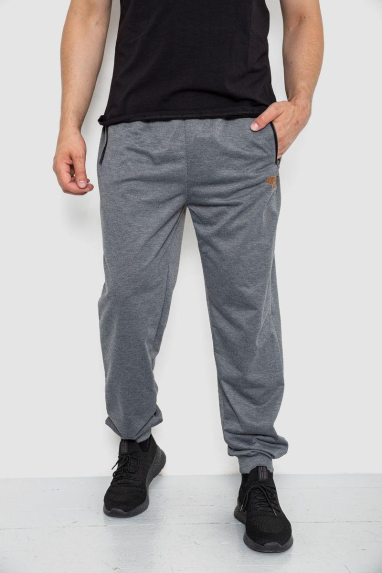 Спорт чоловічі штани, колір сірий, 244R4732 XXL, 52, XXL