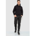 Спорт чоловічі штани на флісі, колір чорний, 238R56910 XXL, 52, XXL