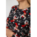 Піжама жіноча з принтом, колір чорний, 238R5658 XL, 50, XL