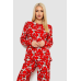 Піжама жіноча з принтом, колір червоний, 238R5658 XL, 50, XL