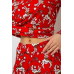 Піжама жіноча з принтом, колір червоний, 238R5658 XL, 50, XL