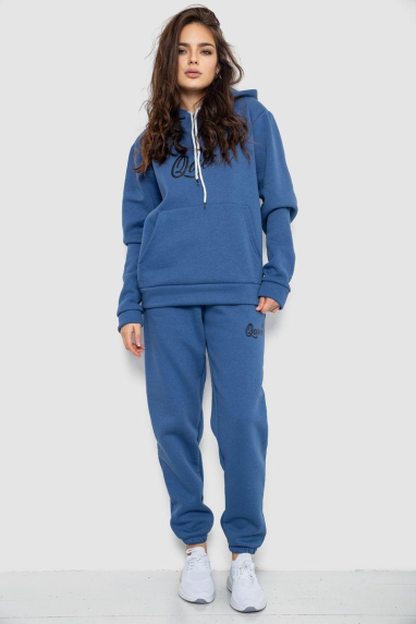 Спортивний костюм жіночий, колір джинс, 244R4236 XXL, 52, XXL
