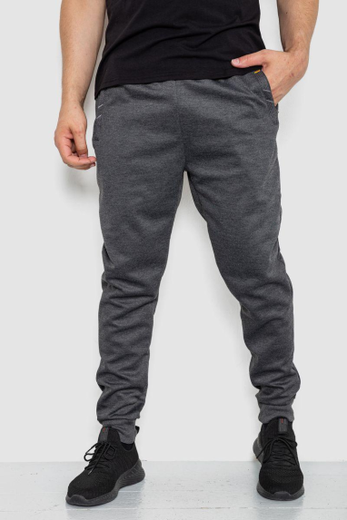 Спорт штани чоловічі, колір темно-сірий, 244R41622 XXXL, 54, XXXL
