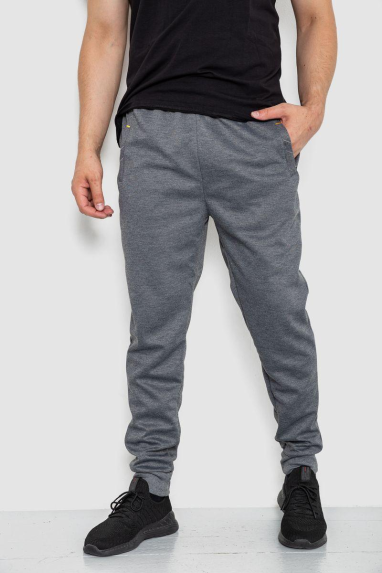 Спорт штани чоловічі, колір сірий, 244R41622 XXL, 52, XXL