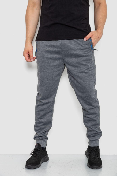 Спорт штани чоловічі, колір сірий, 244R41621 XXXL, 54, XXXL