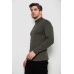 Гольф чоловічий на флісі, колір хакі, 238R338 XXXL, 54, XXXL