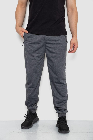 Спорт чоловічі штани, колір темно-сірий, 244R41382 XL, 50, XL