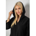 Халат жіночий на блискавці, колір чорний, 238R322 XXL, 52, XXL