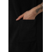 Халат жіночий на блискавці, колір чорний, 238R322 XXXL, 54, XXXL
