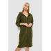 Халат жіночий на блискавці, колір хакі, 238R322 XL, 50, XL