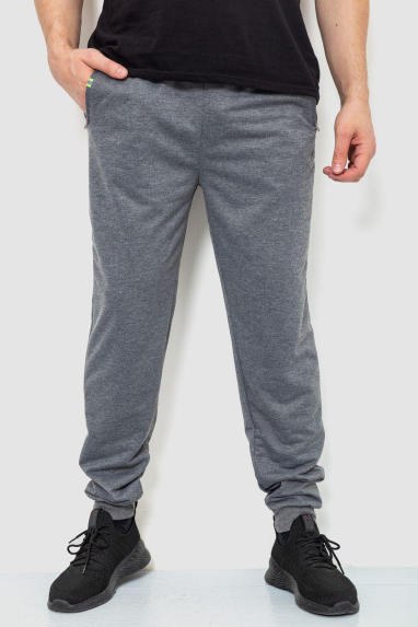 Спорт штани чоловічі двонитка, колір сірий, 244R41298 XXXL, 54, XXXL
