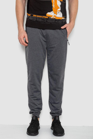 Спорт чоловічі штани, колір темно-сірий, 244R41285 XXL, 52, XXL