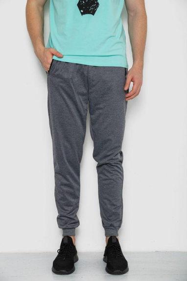 Спорт чоловічі штани, колір сірий, 244R41285 XXL, 52, XXL