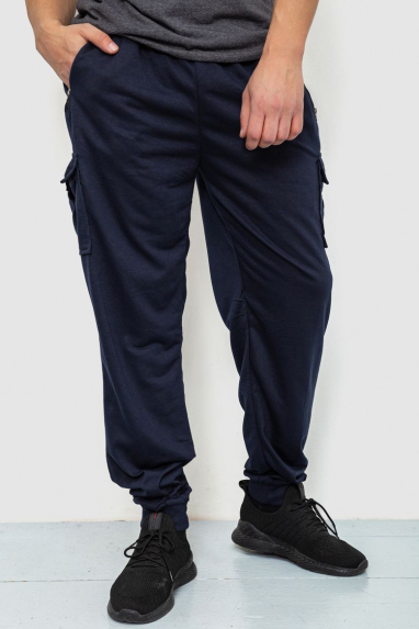 Спорт чоловічі штани, колір темно-синій, 244R41266 XXL, 52, XXL