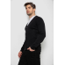 Кофта чоловіча на ґудзиках, колір чорний, 238R18004 XL, 50, XL