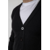 Кофта чоловіча на ґудзиках, колір чорний, 238R18004 XL, 50, XL