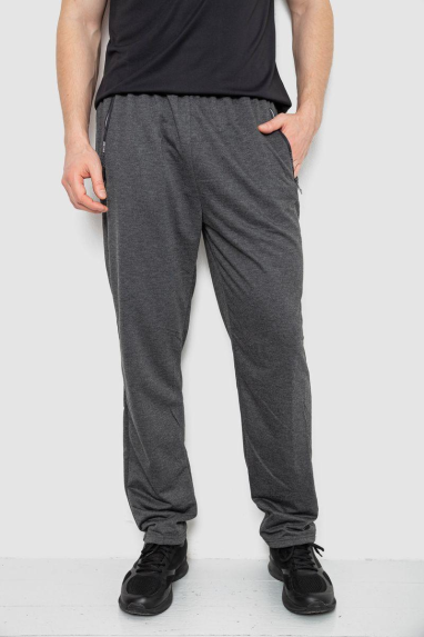 Спорт штани чоловічі, колір темно-сірий, 244R401 XXXL, 54, XXXL