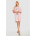 Нічна сорочка в смужку, колір рожево-білий, 238R15022-1 XXXL, 54, XXXL