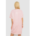 Нічна сорочка в смужку, колір рожево-білий, 238R15022-1 XXXL, 54, XXXL