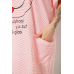Нічна сорочка в смужку, колір рожево-білий, 238R15022-1 XXXL, 54, XXXL